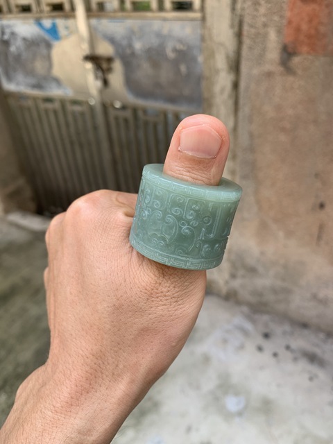 古玩玉器玉扳指真品鑒賞圖