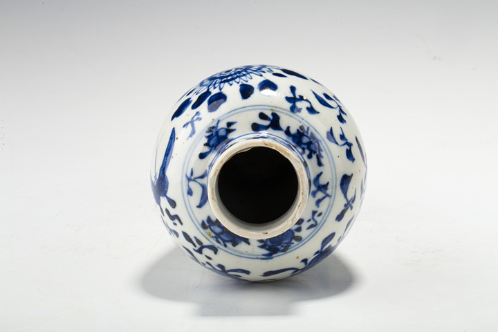 古玩陶瓷清晚·青花花鳥紋雞腿瓶
真品鑒賞圖