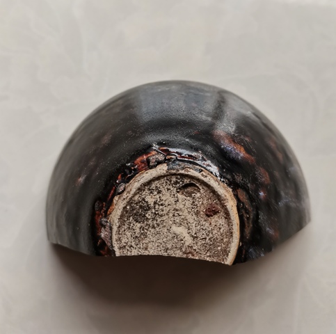古玩陶瓷吉州窯剪紙貼花盞拍賣,當前價格599元