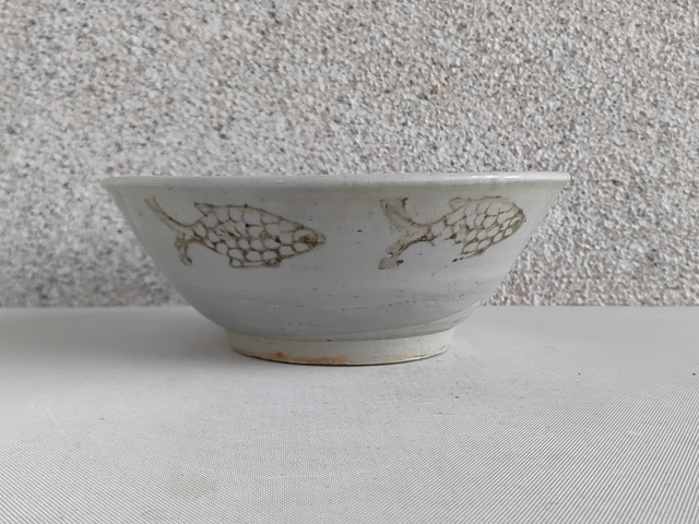 古玩陶瓷青花魚紋碗拍賣，當前價格680元