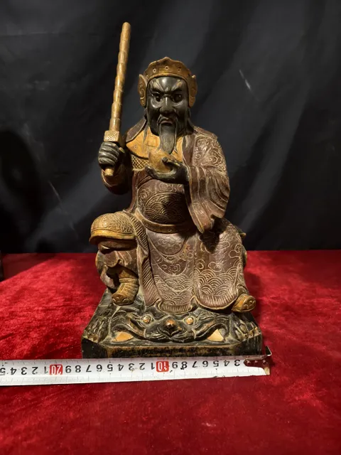 古玩雜項(xiàng)趙公明元帥像真品鑒賞圖