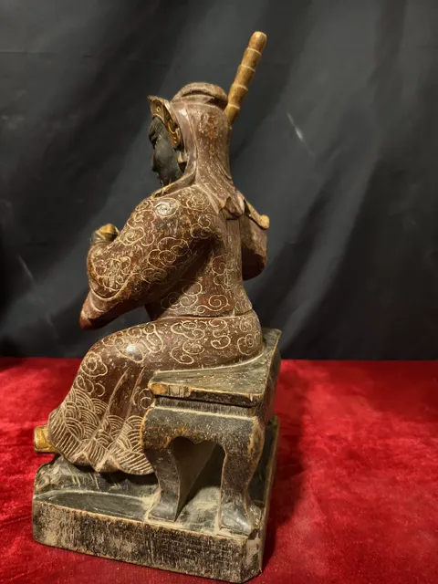 古玩雜項(xiàng)趙公明元帥像真品鑒賞圖