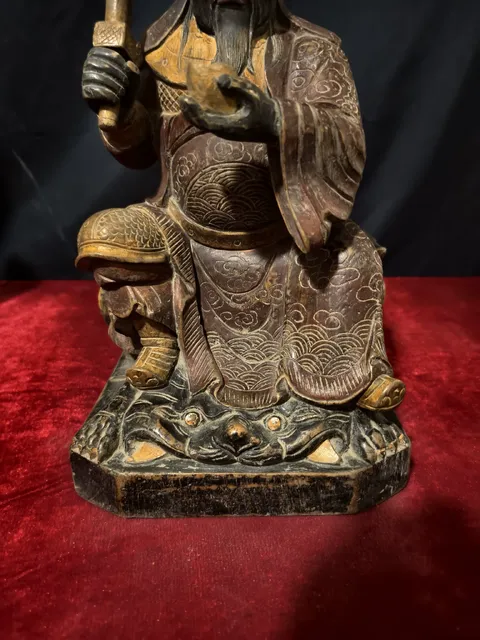 古玩雜項(xiàng)趙公明元帥像真品鑒賞圖