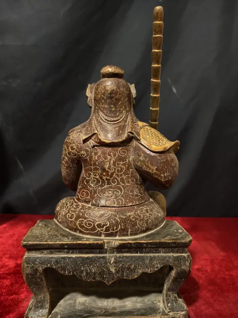 古玩雜項(xiàng)趙公明元帥像真品鑒賞圖