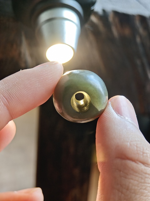 古玩玉器玉桶型珠真品鑒賞圖