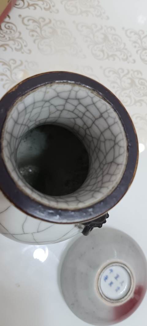 古玩陶瓷豇豆紅釉水洗真品鑒賞圖