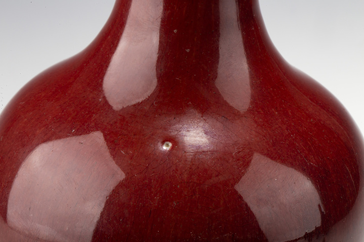 古玩陶瓷清中·鈞紅釉天球瓶拍賣，當(dāng)前價格13500元