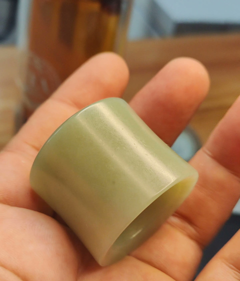古玩玉器扳指真品鑒賞圖