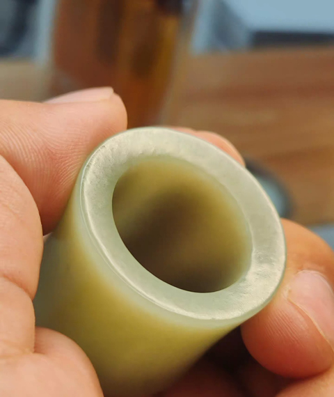 古玩玉器扳指真品鑒賞圖
