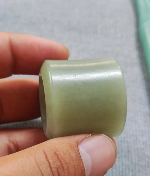 古玩玉器扳指真品鑒賞圖
