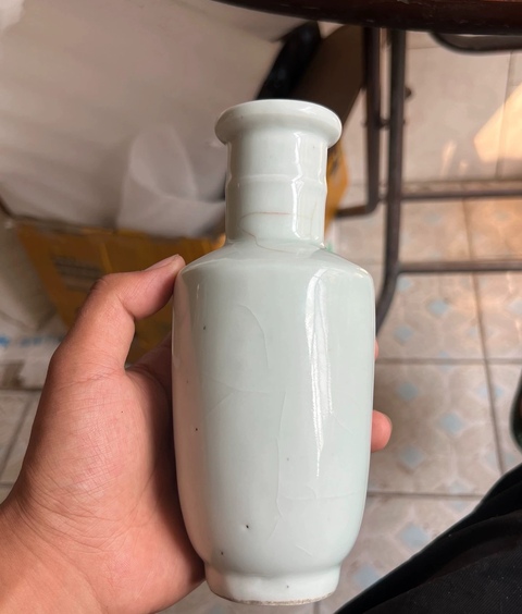 古玩陶瓷哥釉棒槌瓶真品鑒賞圖
