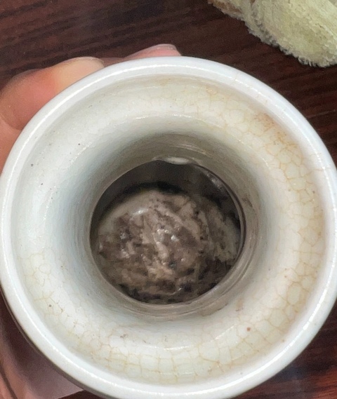 古玩陶瓷哥釉棒槌瓶真品鑒賞圖