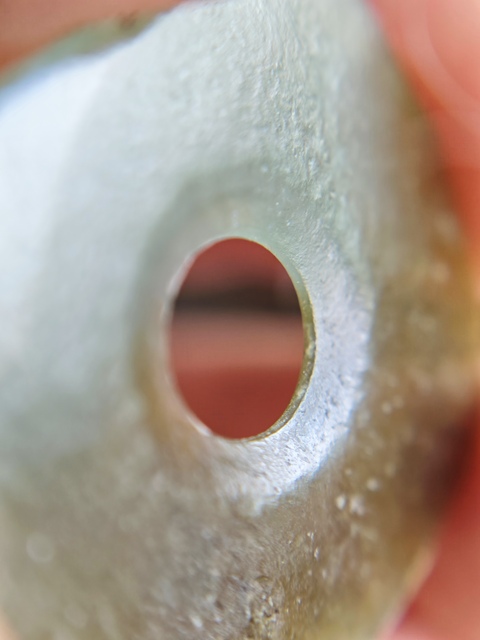 古玩玉器仿紅山文化玉璧型件真品鑒賞圖