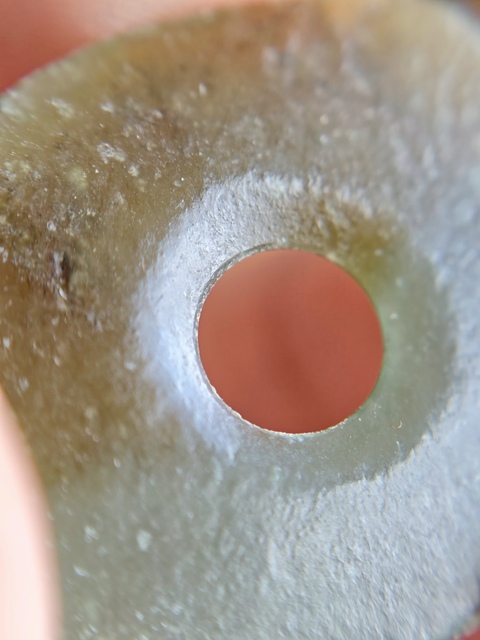 古玩玉器仿紅山文化玉璧型件真品鑒賞圖