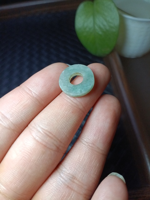 古玩玉器清代天然翡翠“平安扣”拍賣，當前價格188元