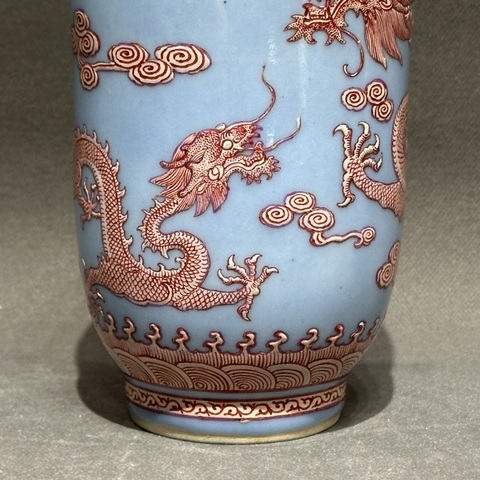 古玩陶瓷龍紋瓶真品鑒賞圖