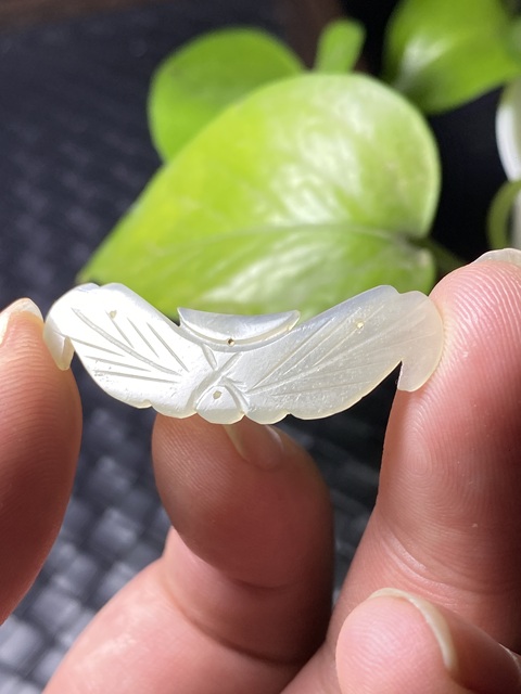 古玩玉器(來撿漏)清代雙面工多孔和田玉雕“花片”拍賣,當前價格288元