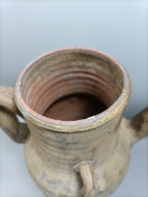 古玩陶瓷褐釉執壺真品鑒賞圖