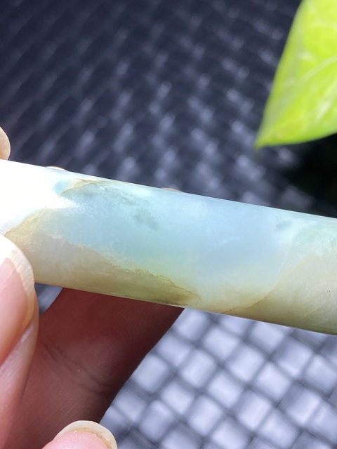 古玩玉器(一口價放漏了)清代翡翠雕“素紋翎管”拍賣,當前價格5500元
