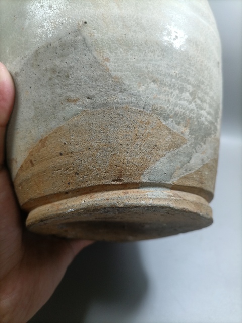 古玩陶瓷四系白釉廣口罐真品鑒賞圖