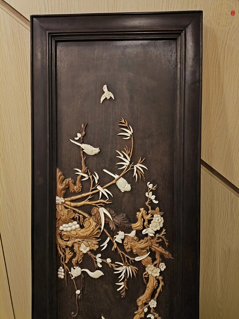 古玩雜項硬木隔板真品鑒賞圖