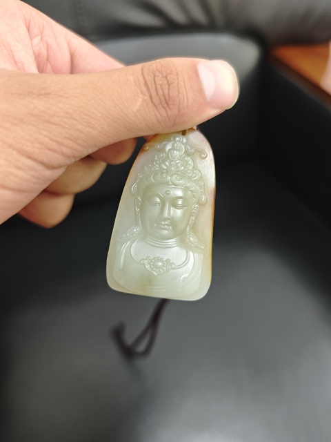 古玩玉器觀音真品鑒賞圖