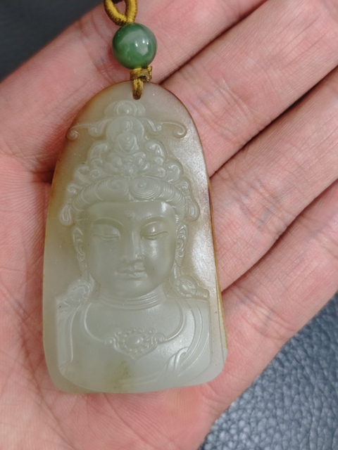 古玩玉器觀音真品鑒賞圖