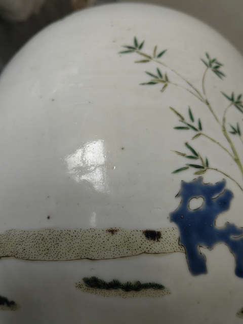 古玩陶瓷花鳥紋粉彩罐真品鑒賞圖