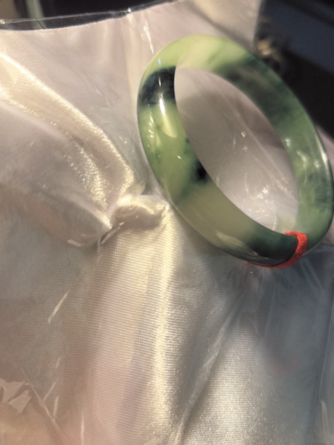 古玩玉器天然翡翠手鐲真品鑒賞圖