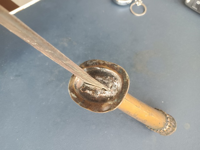 古玩銅器清·蒙古彎刀拍賣，當前價格999元