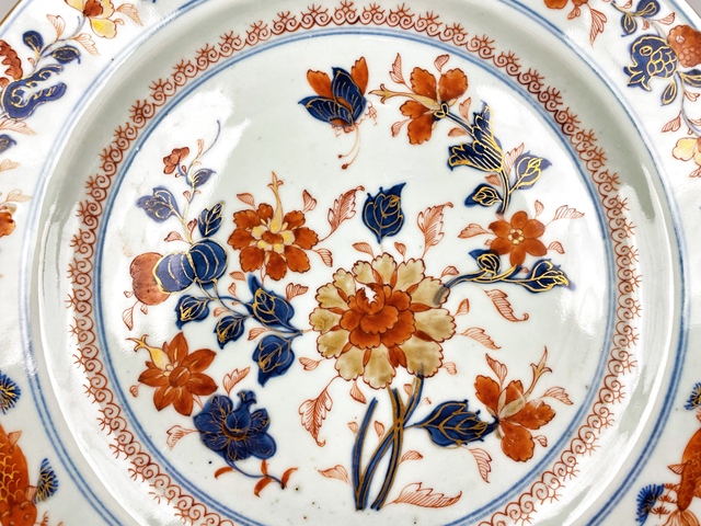 古玩陶瓷清康熙·青花礬紅描金三多金魚大盤拍賣,當(dāng)前價(jià)格0元