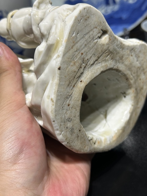 古玩陶瓷德化白瓷觀音菩薩造像真品鑒賞圖