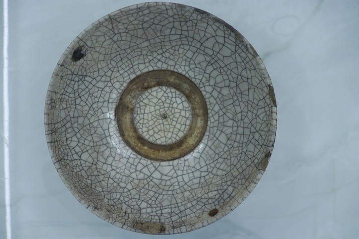 古玩陶瓷哥釉青花炫紋碗真品鑒賞圖
