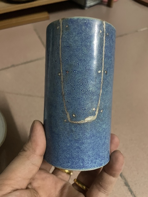 古玩陶瓷清爐鈞釉筆筒拍賣，當前價格1280元