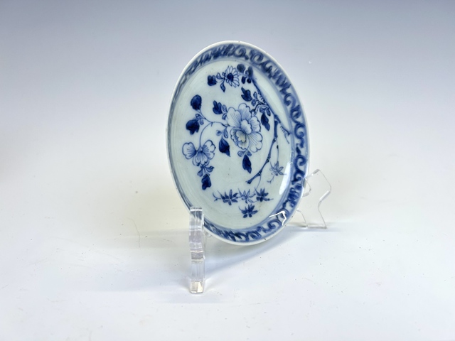 古玩陶瓷清康熙·青花花卉碟拍賣,當前價格198元