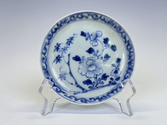 古玩陶瓷清康熙·青花花卉碟拍賣,當前價格198元