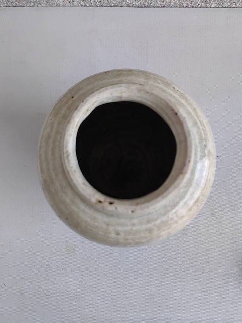 古玩陶瓷青白釉罐拍賣,當前價格398元