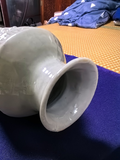 古玩陶瓷青釉瓶真品鑒賞圖