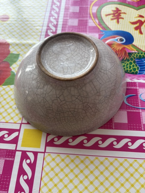 古玩陶瓷哥釉碗真品鑒賞圖