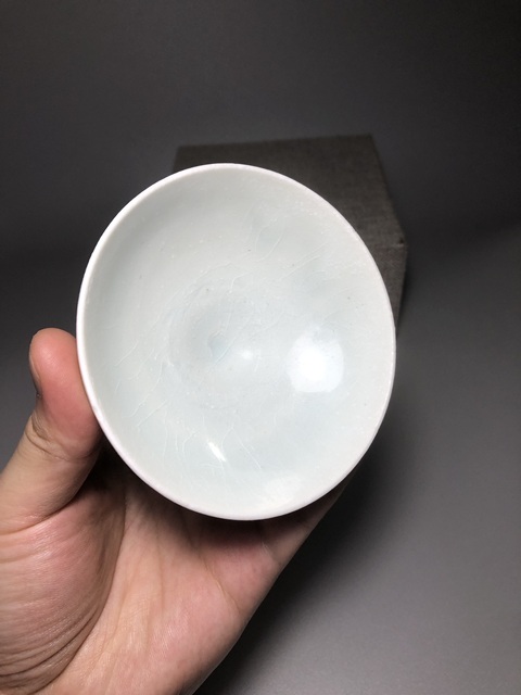 古玩陶瓷(宋代收藏級精品)影青釉唇口盞拍賣,當前價格6888元