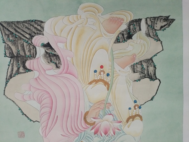 古玩字畫端蓮寶相真品鑒賞圖