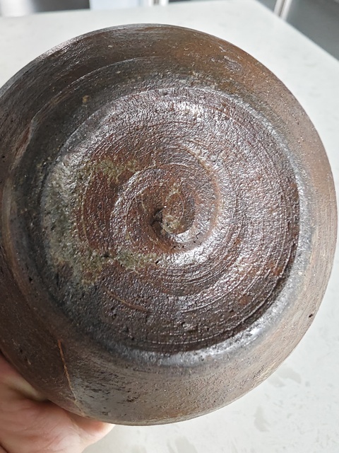 古玩陶瓷褐釉葵口碗真品鑒賞圖