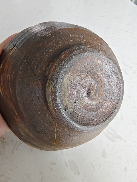 古玩陶瓷褐釉葵口碗真品鑒賞圖