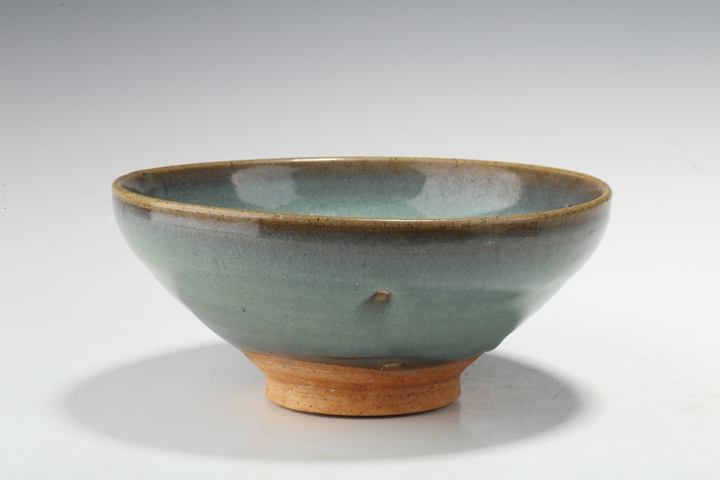 古玩陶瓷元代·天藍釉碗真品鑒賞圖