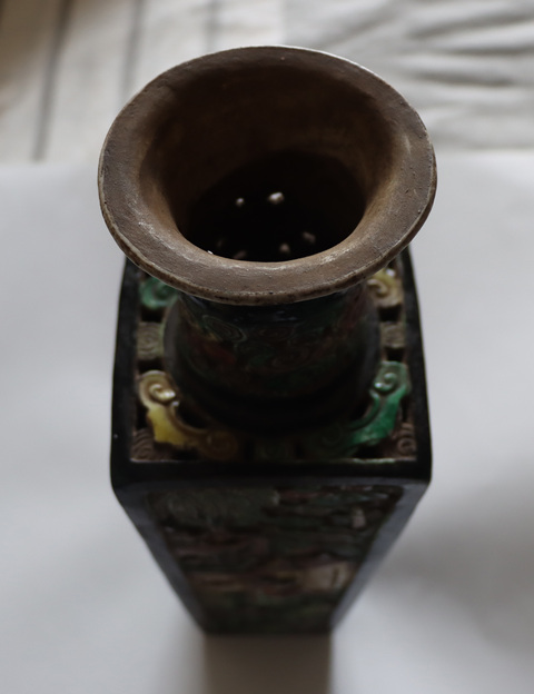 古玩陶瓷天圓地方棒槌瓶真品鑒賞圖