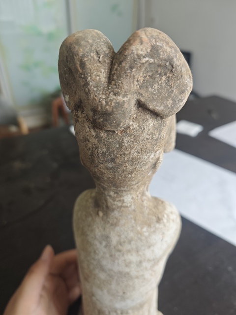古玩陶瓷彩陶女傭真品鑒賞圖
