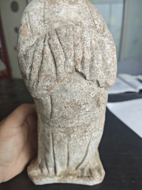 古玩陶瓷彩陶女傭真品鑒賞圖