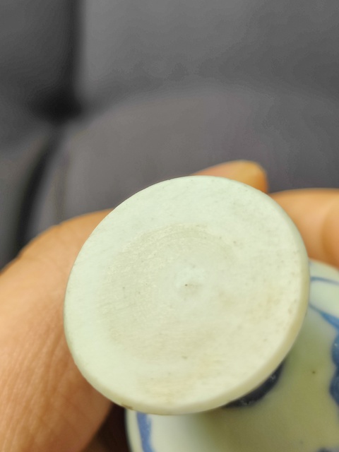 古玩陶瓷日本明治青花龍紋高足杯真品鑒賞圖