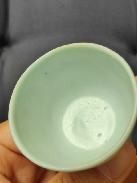 古玩陶瓷日本明治青花龍紋高足杯真品鑒賞圖