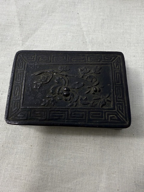 古玩銅器墨床真品鑒賞圖